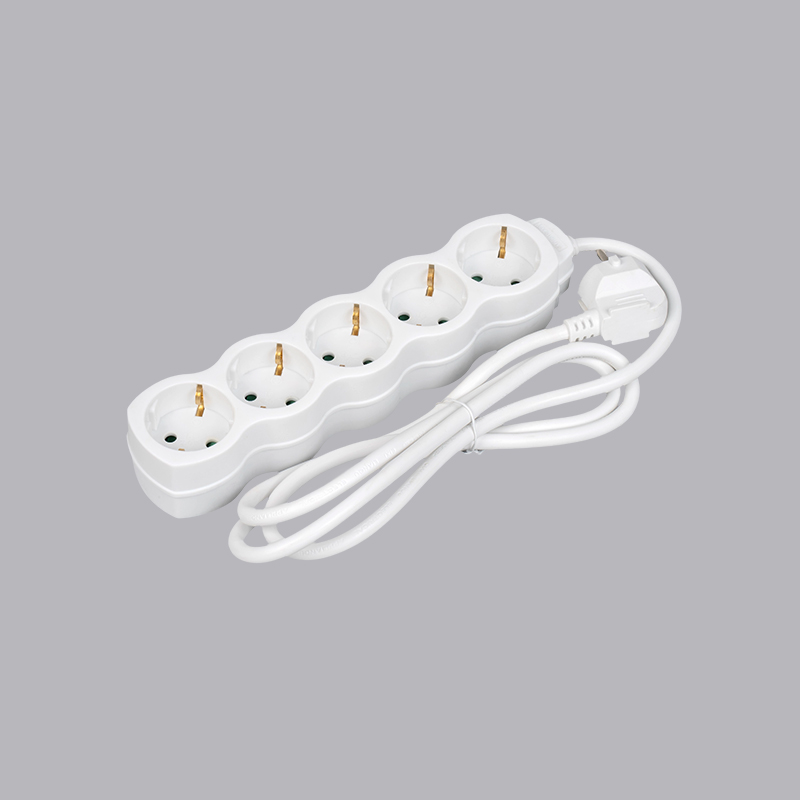 LOG-05 Saksalaisen kurpitsan muotoinen 5-suuntainen jatkojohto Multi-Socket