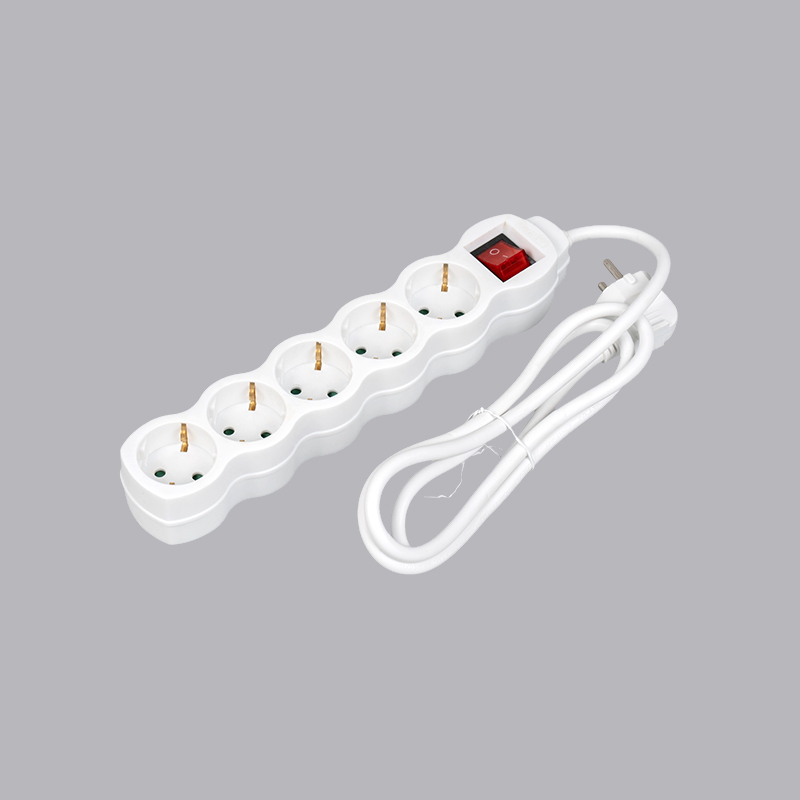 LOG-05K Saksalainen kurpitsan muotoinen 5-suuntainen jatkojohto kytkimellä Multi-Socket