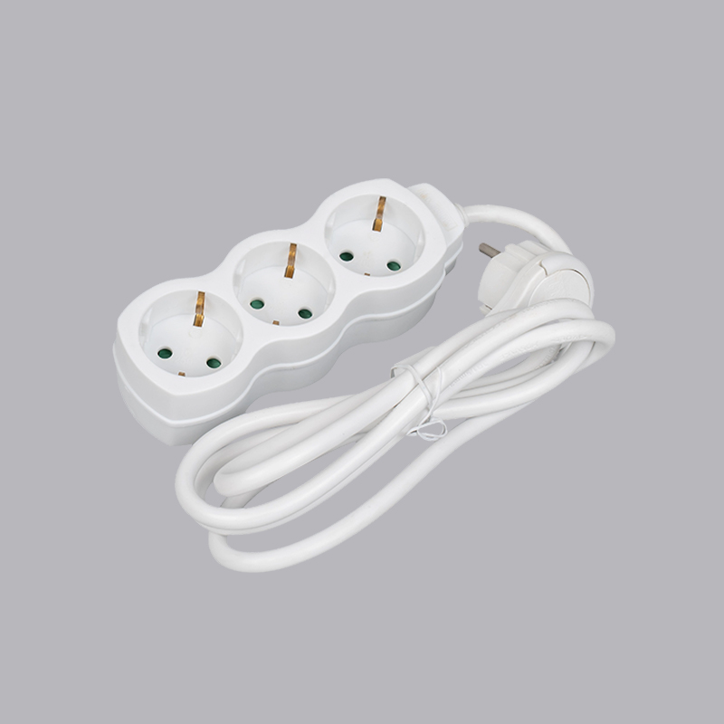 LOG-03L Saksalaisen kurpitsan muotoinen 3-suuntainen jatkojohto vetorenkaalla Multi-Socket