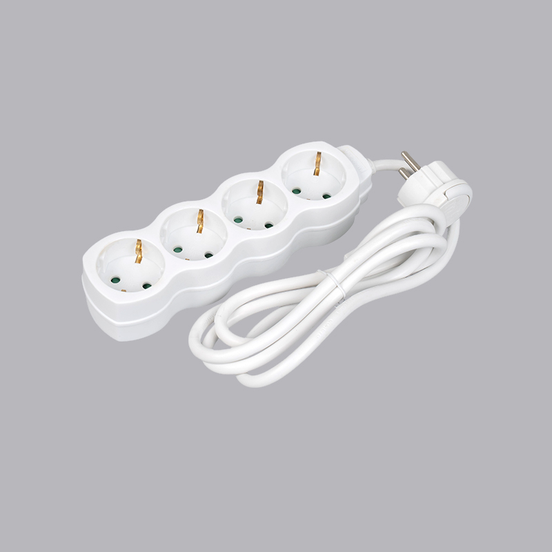 LOG-04L Saksalaisen kurpitsan muotoinen 4-suuntainen jatkojohto, jossa vetorengas Multi-Socket