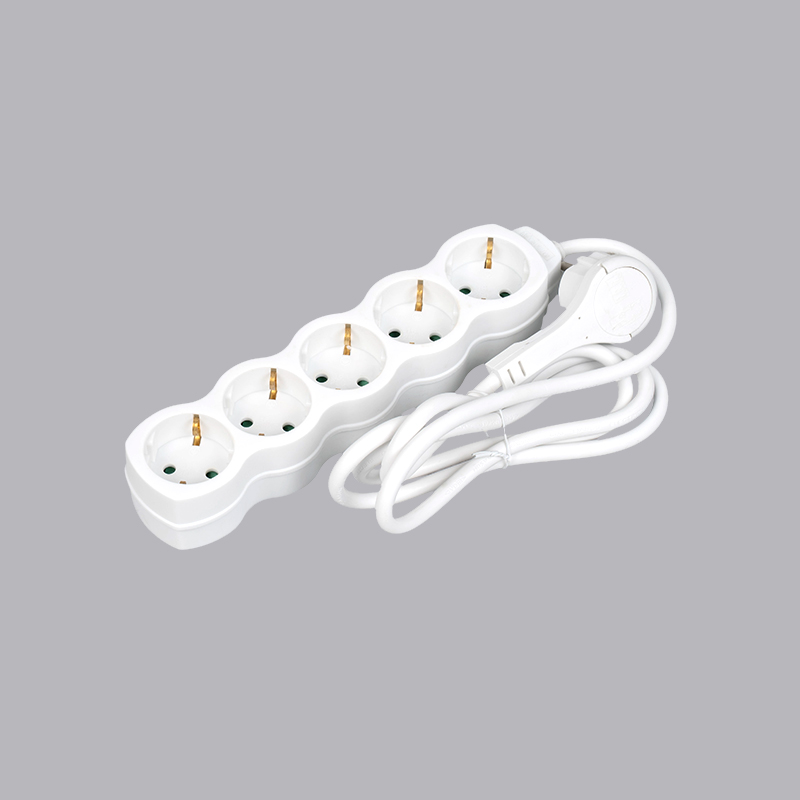 LOG-05L Saksalaisen kurpitsan muotoinen 5-suuntainen jatkojohto vetorenkaalla Multi-Socket