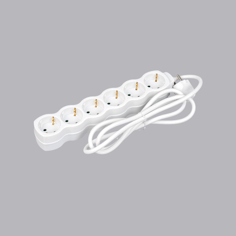 LOG-06 Saksalainen kurpitsan muotoinen 6-suuntainen jatkojohto Multi-Socket